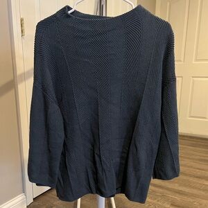 Ann Taylor Factory Navy Sweater Cardigan